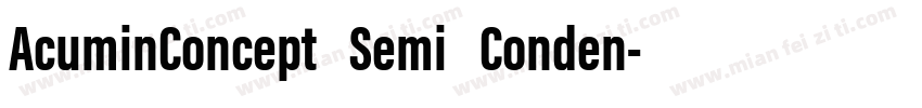 AcuminConcept Semi Conden字体转换
